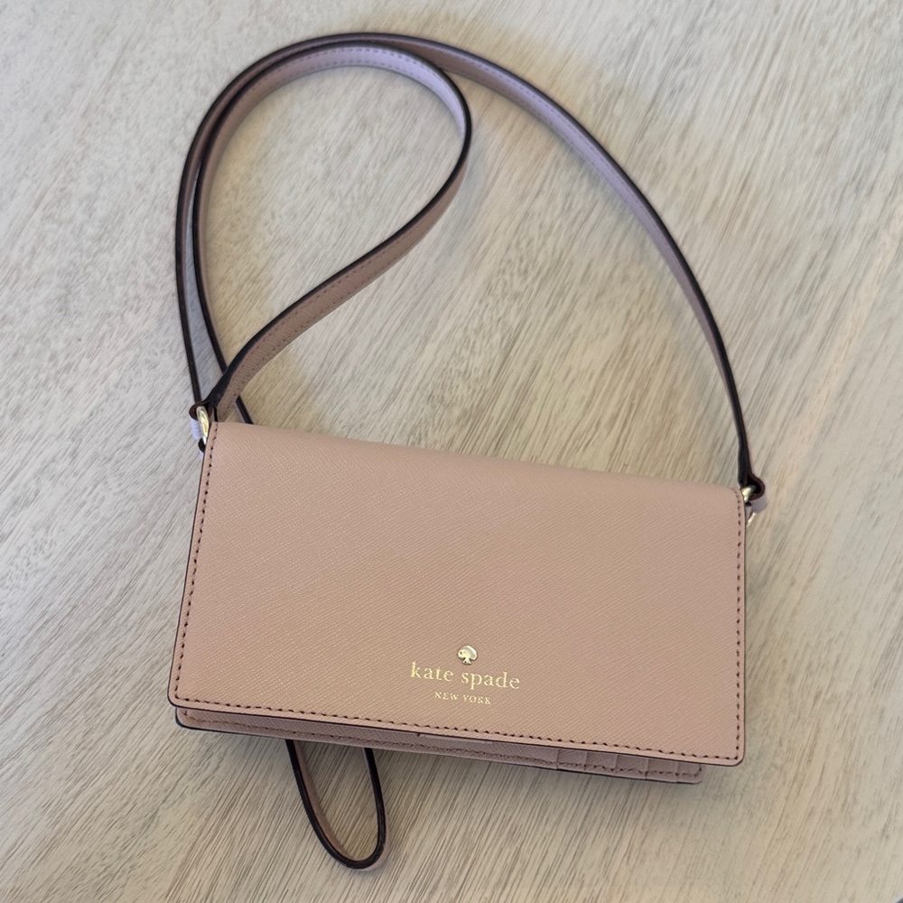 kate spade Blush Pink Crossbody Wallet